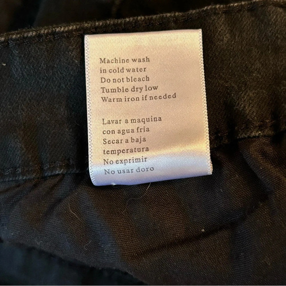 KanCan Shorts Women 9/28 Cut-Off Faded Black Distressed Stretch Denim High Rise - Picture 7 of 9